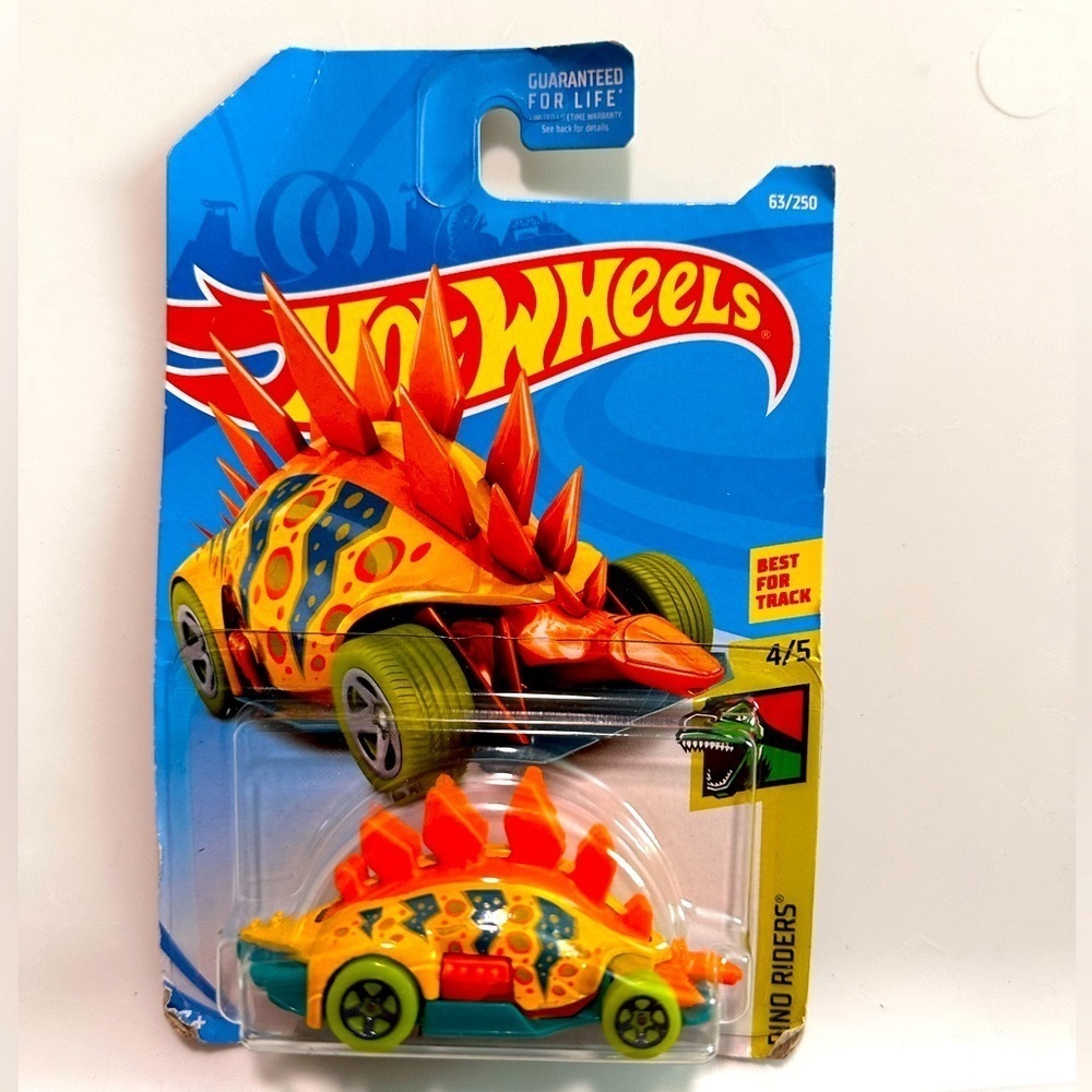 Matchbox Hot Wheels Motosaurus, Dino Riders 4/5 [Orange] 63/250 NIP